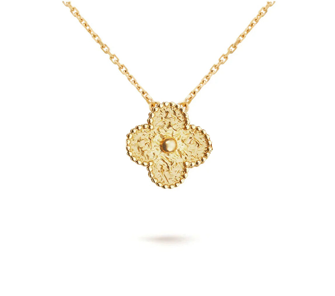 [Rosla]CLOVER 15MM SINGLE FLOWER NECKLACE COLLECTION