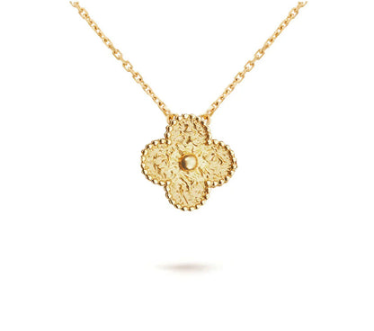 [Rosla]CLOVER 15MM SINGLE FLOWER NECKLACE COLLECTION