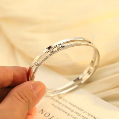[Rosla]Move Romane Diamond Bangle Bracelet