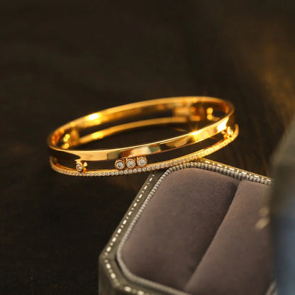 [Rosla]Move Romane Diamond Bangle Bracelet