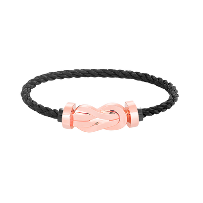 [Rosla]CHANCE LARGE 8 FIGURE BUCKLE NO DIAMOND BRACELET ROSE GOLD
