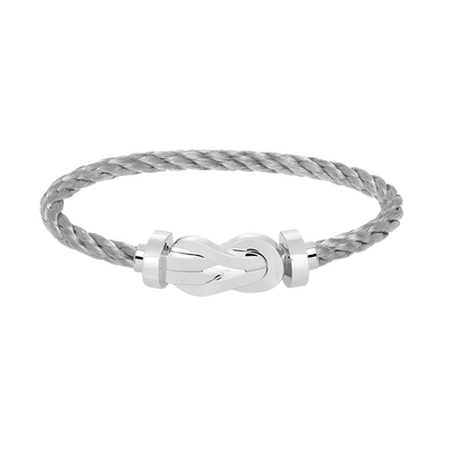 [Rosla]CHANCE LARGE 8 FIGURE BUCKLE NO DIAMOND BRACELET SILVER