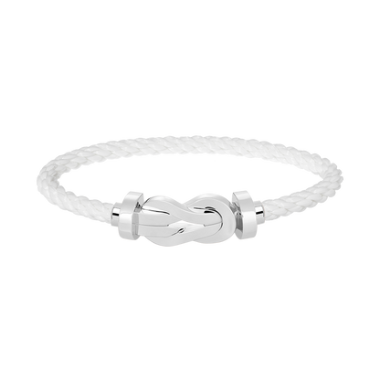 [Rosla]CHANCE LARGE 8 FIGURE BUCKLE NO DIAMOND BRACELET SILVER