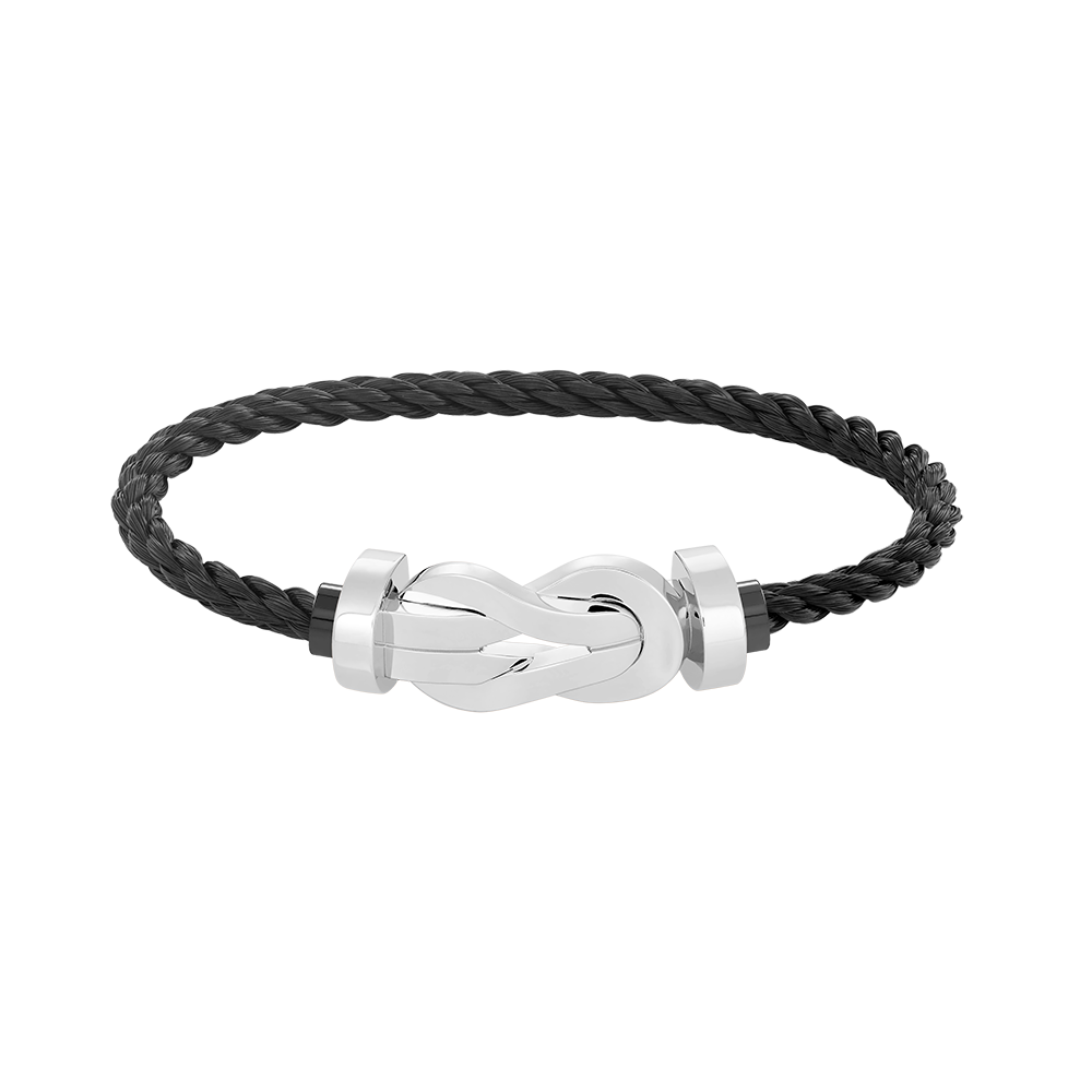 [Rosla]CHANCE LARGE 8 FIGURE BUCKLE NO DIAMOND BRACELET SILVER