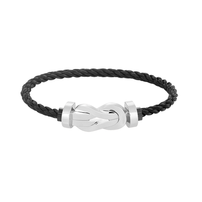 [Rosla]CHANCE LARGE 8 FIGURE BUCKLE NO DIAMOND BRACELET SILVER