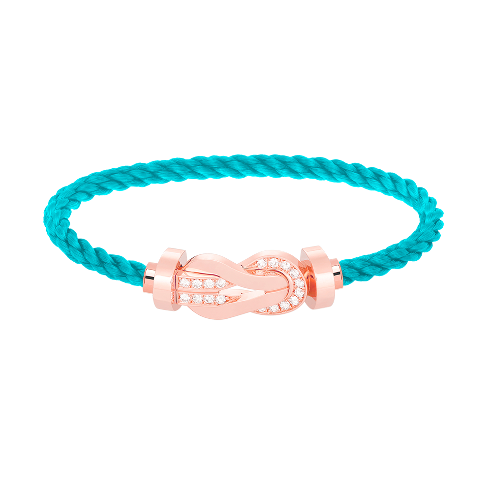 [Rosla]CHANCE LARGE 8 FIGURE BUCKLE HALF DIAMOND BRACELET ROSE GOLD