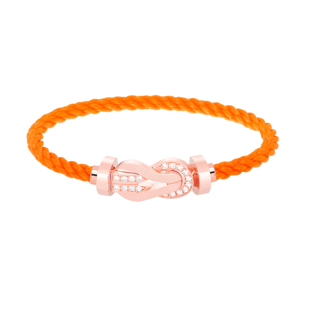 [Rosla]CHANCE LARGE 8 FIGURE BUCKLE HALF DIAMOND BRACELET ROSE GOLD