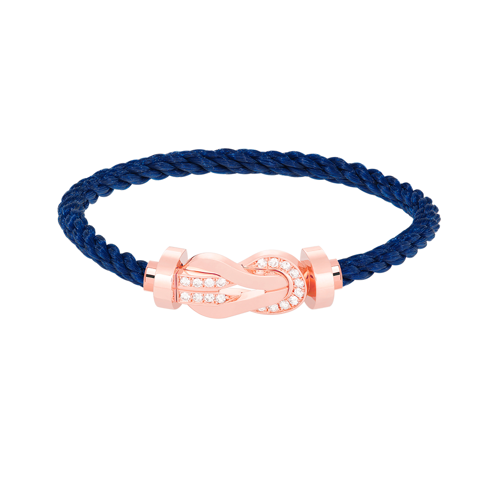 [Rosla]CHANCE LARGE 8 FIGURE BUCKLE HALF DIAMOND BRACELET ROSE GOLD