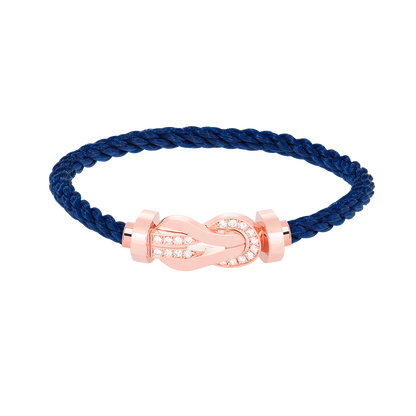 [Rosla]CHANCE LARGE 8 FIGURE BUCKLE HALF DIAMOND BRACELET ROSE GOLD
