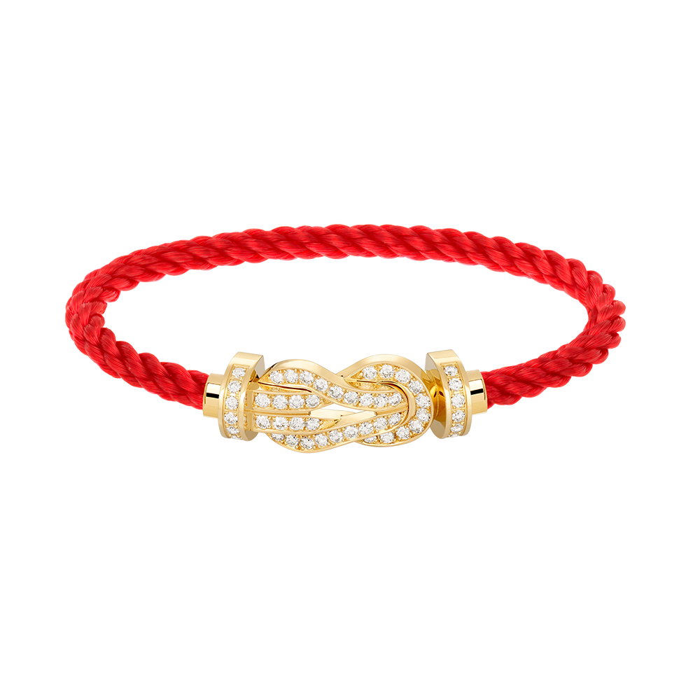 [Rosla]CHANCE LARGE 8 FIGURE BUCKLE FULLDIAMOND BRACELET GOLD