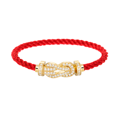 [Rosla]CHANCE LARGE 8 FIGURE BUCKLE FULLDIAMOND BRACELET GOLD