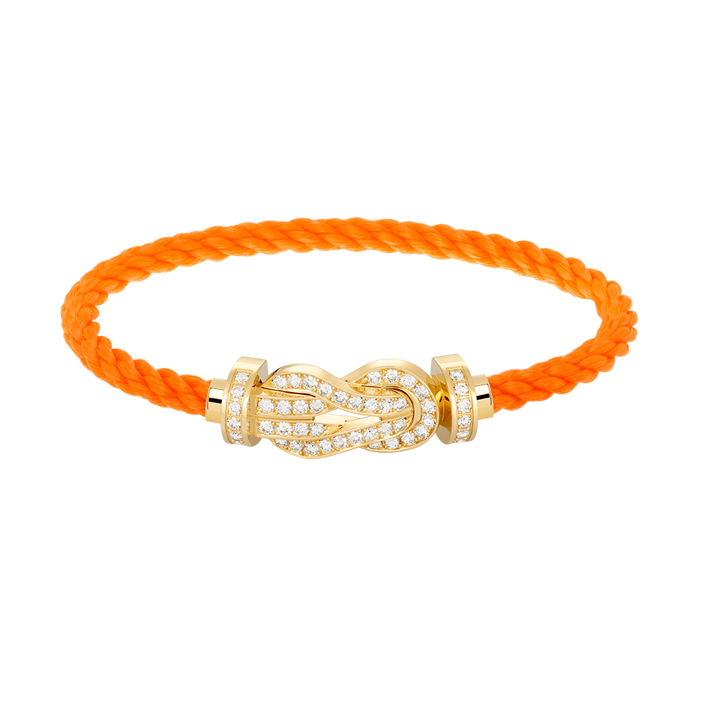 [Rosla]CHANCE LARGE 8 FIGURE BUCKLE FULLDIAMOND BRACELET GOLD
