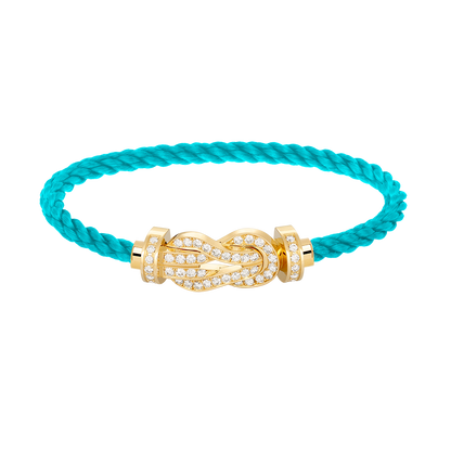 [Rosla]CHANCE LARGE 8 FIGURE BUCKLE FULLDIAMOND BRACELET GOLD