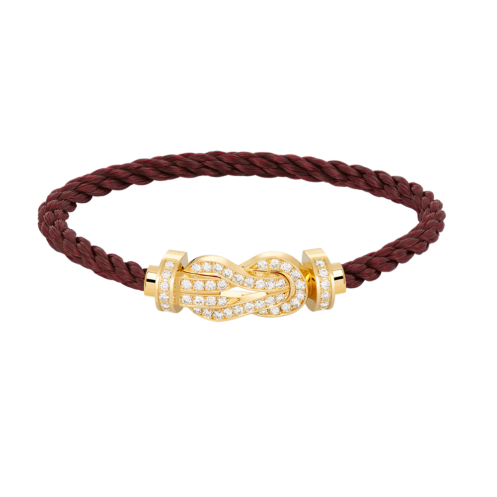 [Rosla]CHANCE LARGE 8 FIGURE BUCKLE FULLDIAMOND BRACELET GOLD