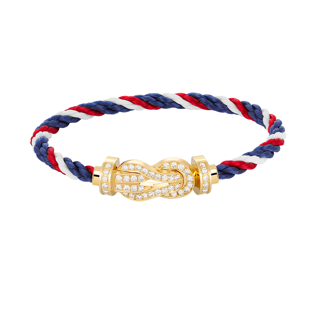 [Rosla]CHANCE LARGE 8 FIGURE BUCKLE FULLDIAMOND BRACELET GOLD