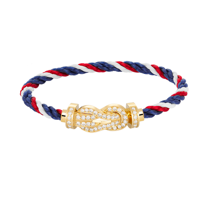 [Rosla]CHANCE LARGE 8 FIGURE BUCKLE FULLDIAMOND BRACELET GOLD