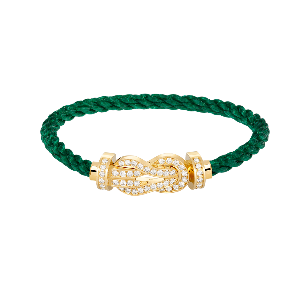 [Rosla]CHANCE LARGE 8 FIGURE BUCKLE FULLDIAMOND BRACELET GOLD