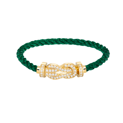 [Rosla]CHANCE LARGE 8 FIGURE BUCKLE FULLDIAMOND BRACELET GOLD