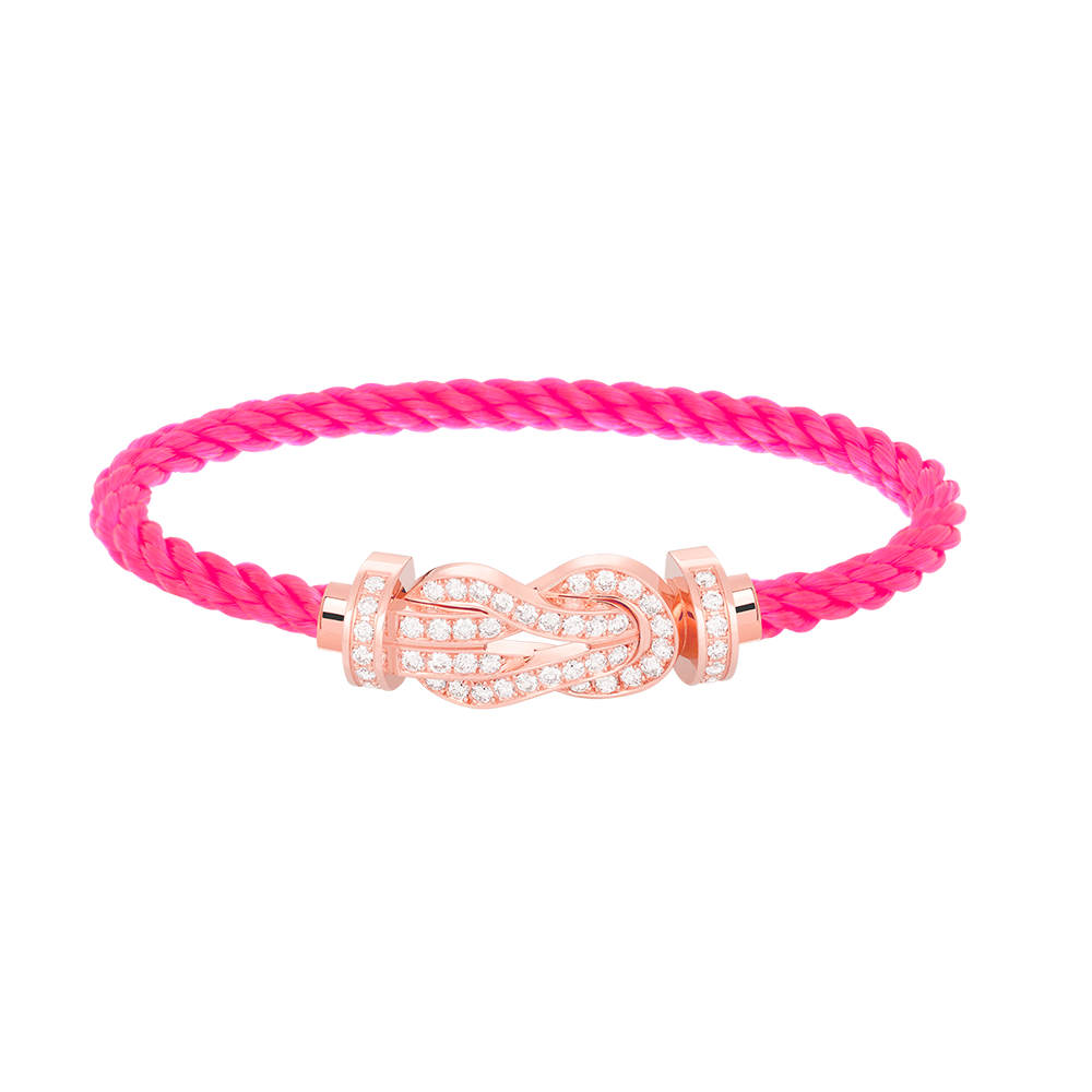 [Rosla]CHANCE LARGE 8 FIGURE BUCKLE FULL DIAMOND BRACELET ROSE GOLD