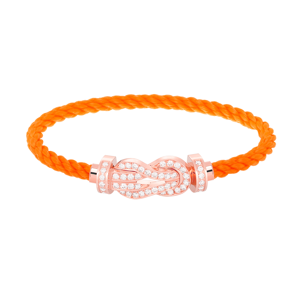 [Rosla]CHANCE LARGE 8 FIGURE BUCKLE FULL DIAMOND BRACELET ROSE GOLD