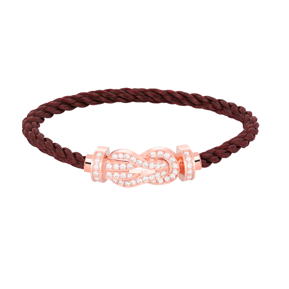 [Rosla]CHANCE LARGE 8 FIGURE BUCKLE FULL DIAMOND BRACELET ROSE GOLD