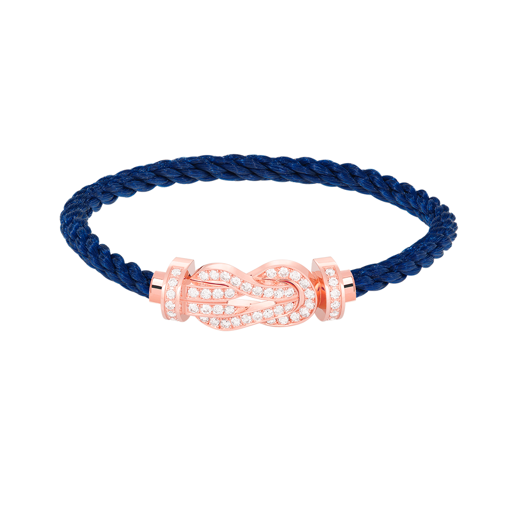 [Rosla]CHANCE LARGE 8 FIGURE BUCKLE FULL DIAMOND BRACELET ROSE GOLD