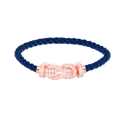 [Rosla]CHANCE LARGE 8 FIGURE BUCKLE FULL DIAMOND BRACELET ROSE GOLD