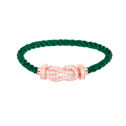 [Rosla]CHANCE LARGE 8 FIGURE BUCKLE FULL DIAMOND BRACELET ROSE GOLD