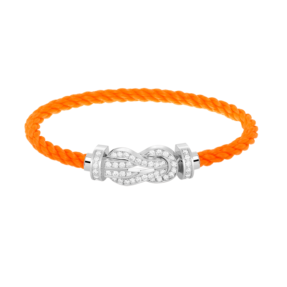[Rosla]CHANCE LARGE 8 FIGURE BUCKLE FULL DIAMOND BRACELET SILVER