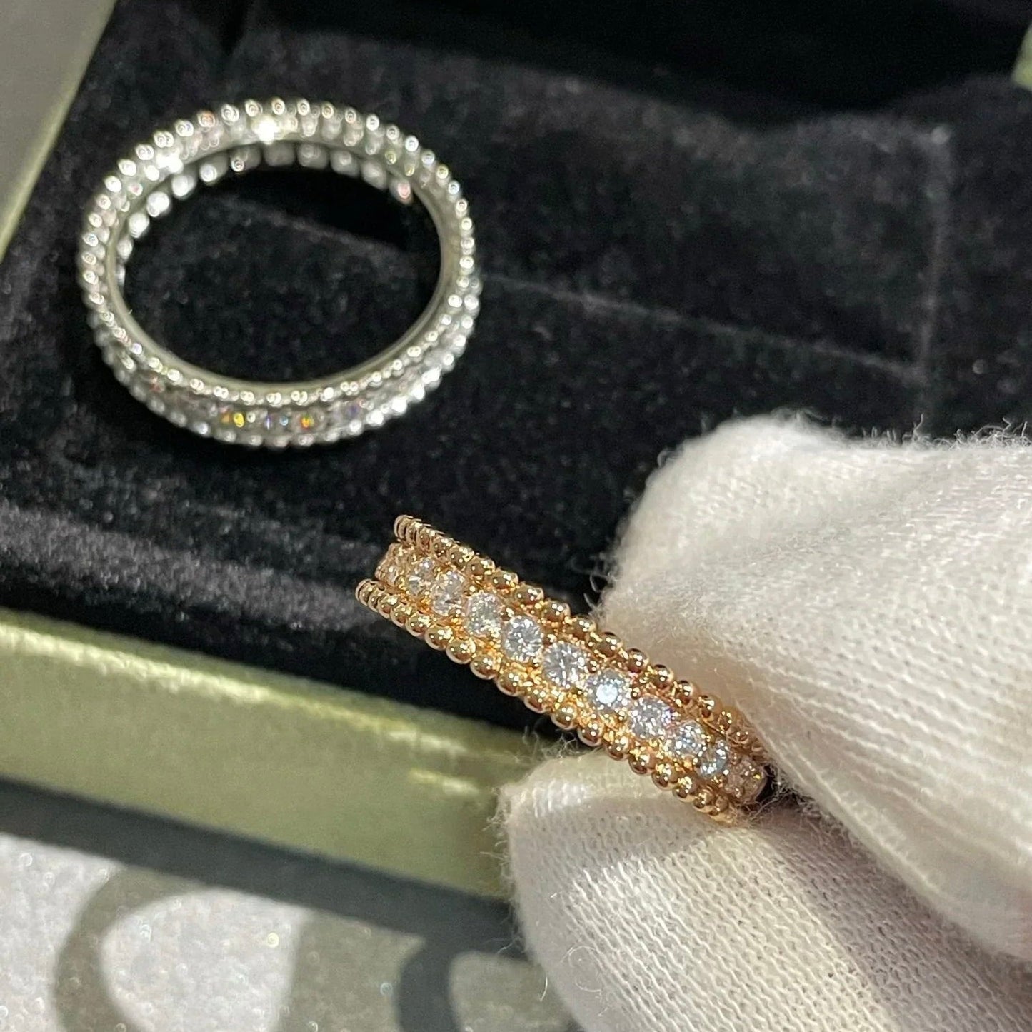 [Rosla]PERLEE DIAMOND ROSE GOLD RING
