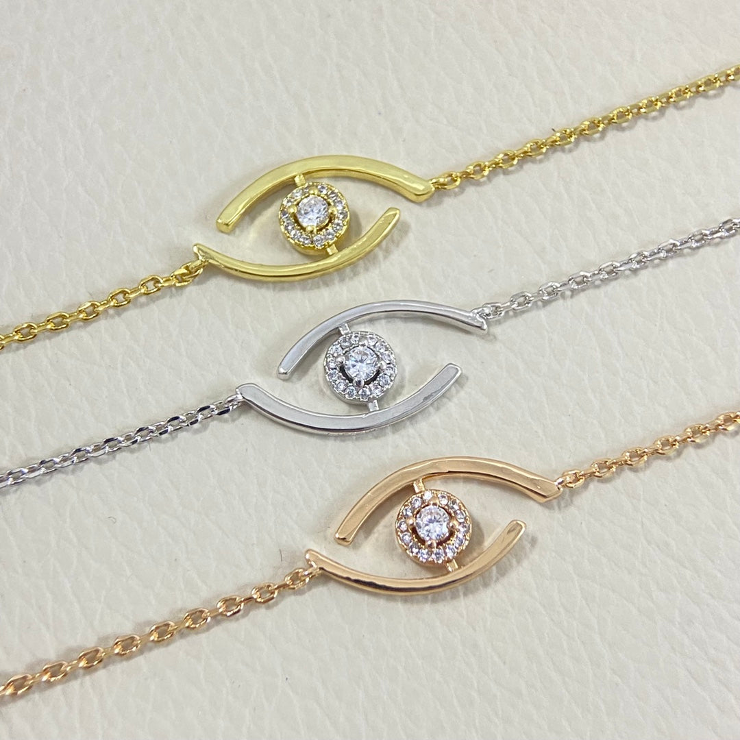 [Rosla]Lucky Eye Pave-Set Diamond Bracelet