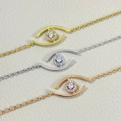 [Rosla]Lucky Eye Pave-Set Diamond Bracelet