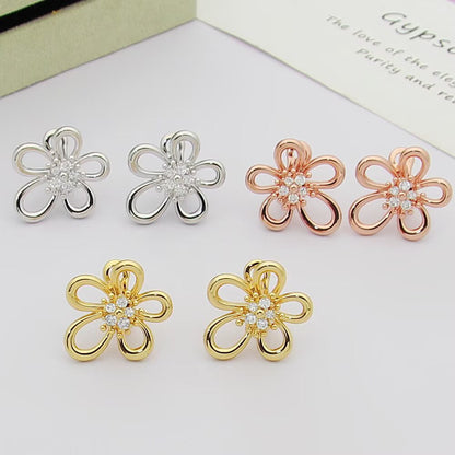 [Rosla] FLOWERLACE EARRING 5 DIAMONDS