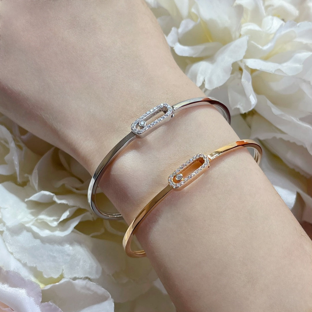 [Rosla]Move Uno pavé flex bangle medium