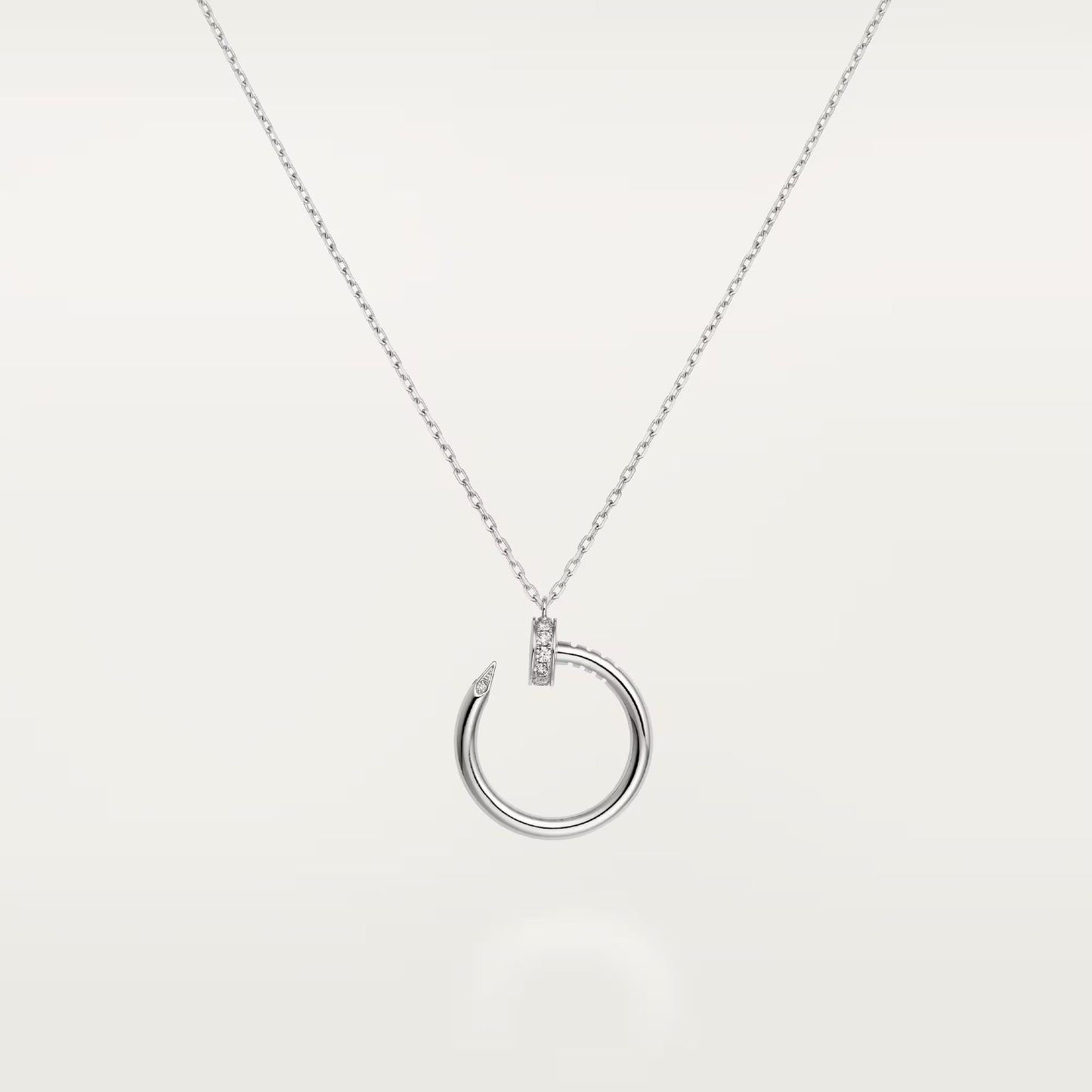 [Rosla]JUSTE NECKLACE HALF DIAMOND