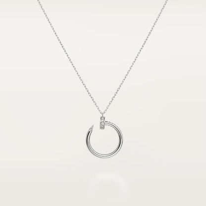 [Rosla]JUSTE NECKLACE HALF DIAMOND