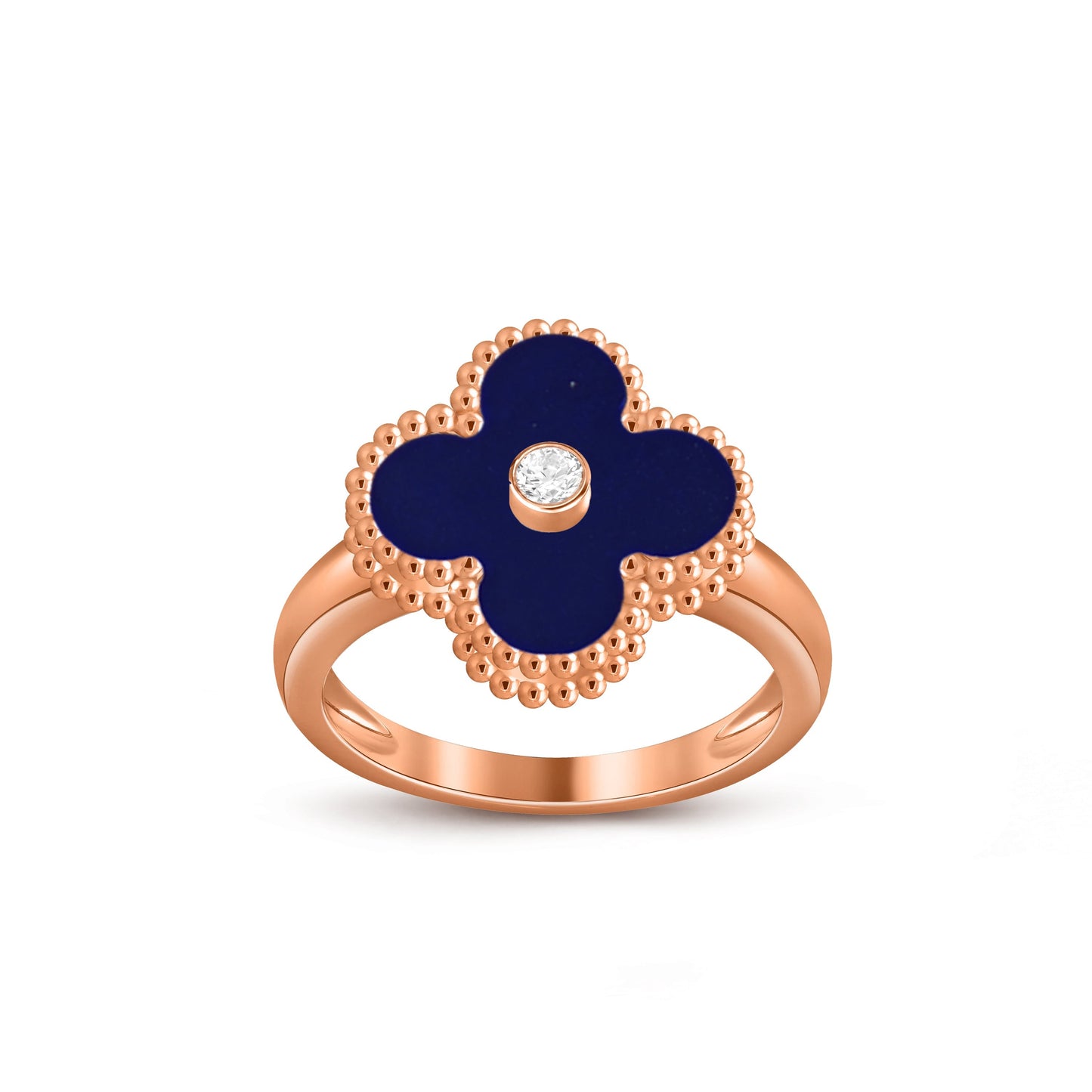[Rosla]CLOVER DIAMOND RING ROSE GOLD COLLECTION