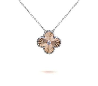 [Rosla]CLOVER 15MM NECKLACE SILVER COLLECTION