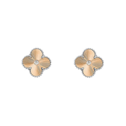 [Rosla]CLOVER SILVER 15MM EARRINGS COLLECTION