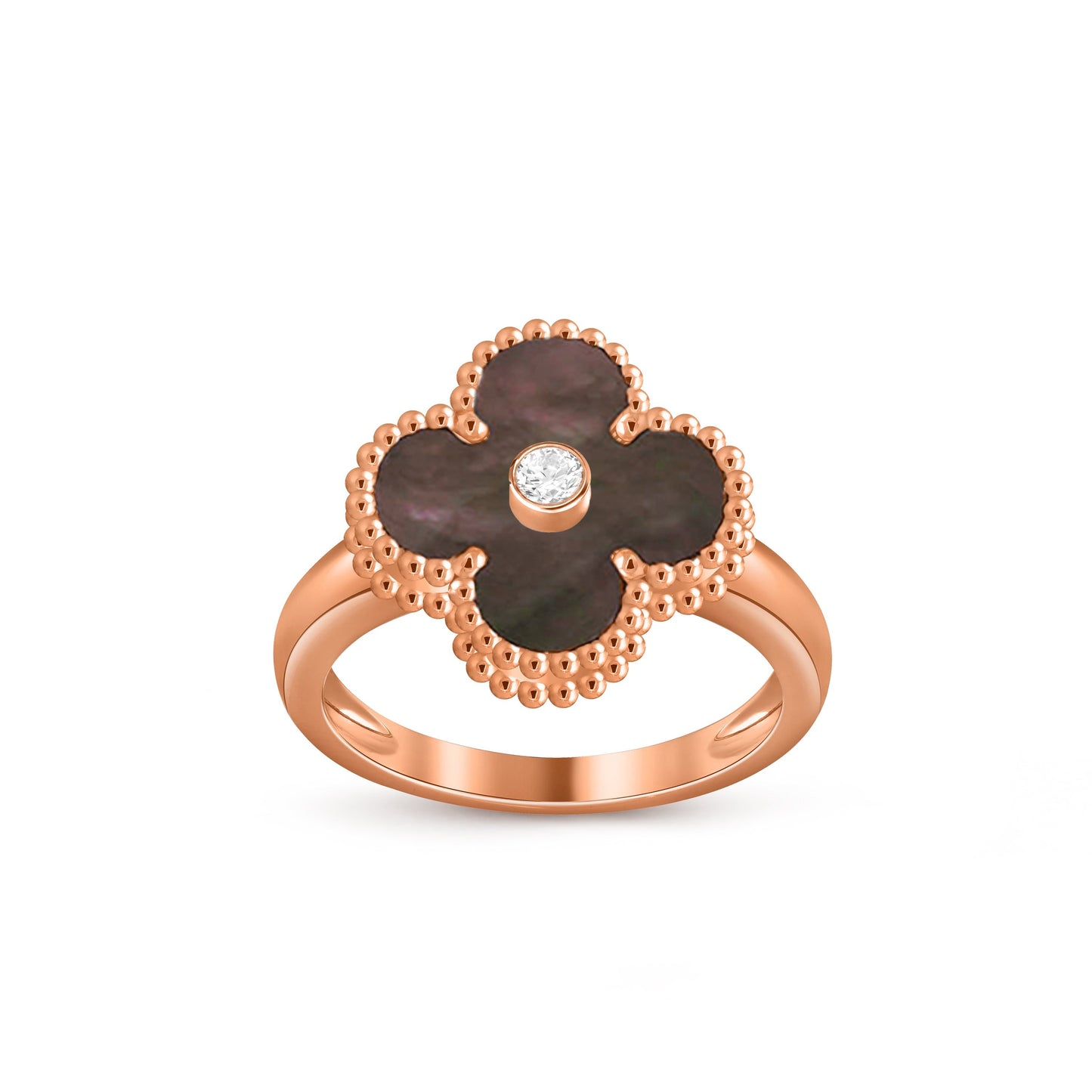 [Rosla]CLOVER DIAMOND RING ROSE GOLD COLLECTION