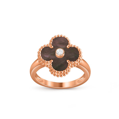 [Rosla]CLOVER DIAMOND RING ROSE GOLD COLLECTION
