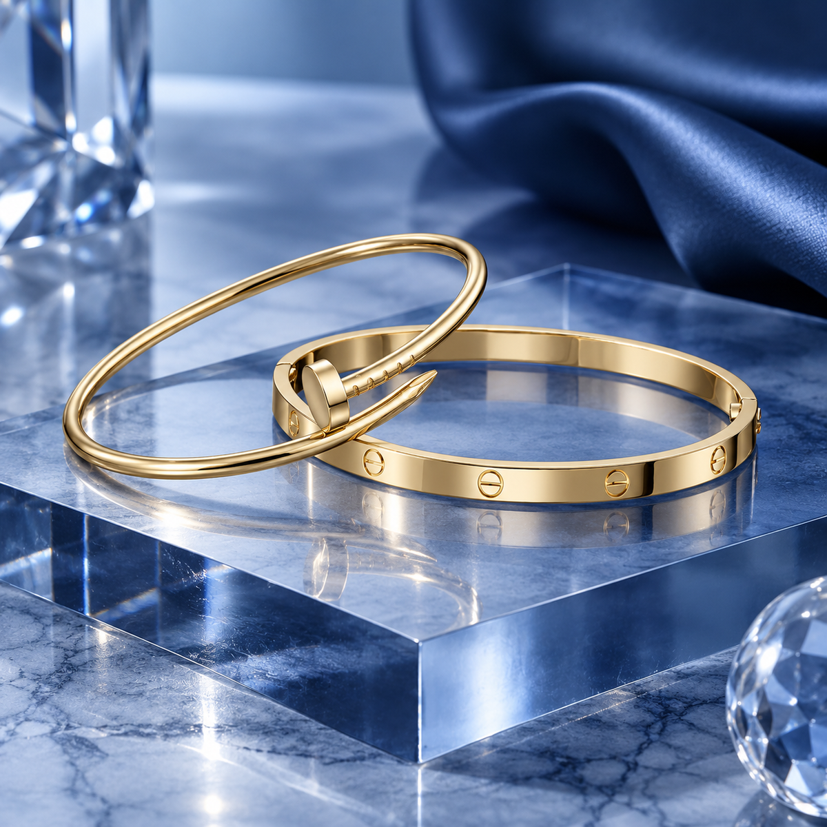 [Rosla] LOVE & JUSTE Classic Bracelet Stack Set