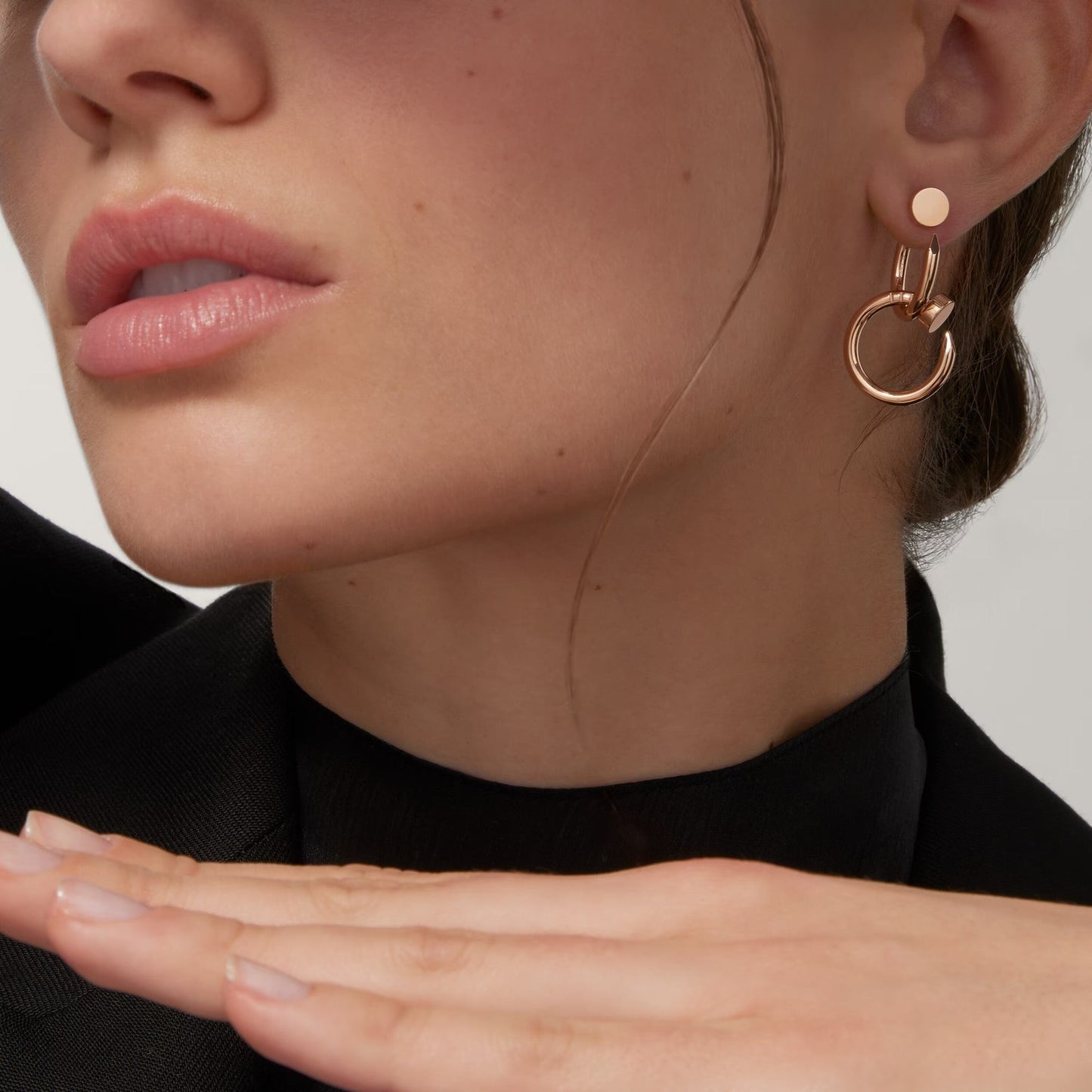 [Rosla]JUSTE NO DIAMOND DOUBLE EARRINGS