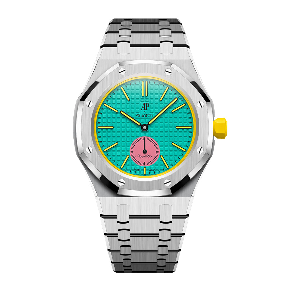 [Rosla]Royal Oak Pop Exclusive Steel Case & Strap Full‑wrap Embedded Watch Band