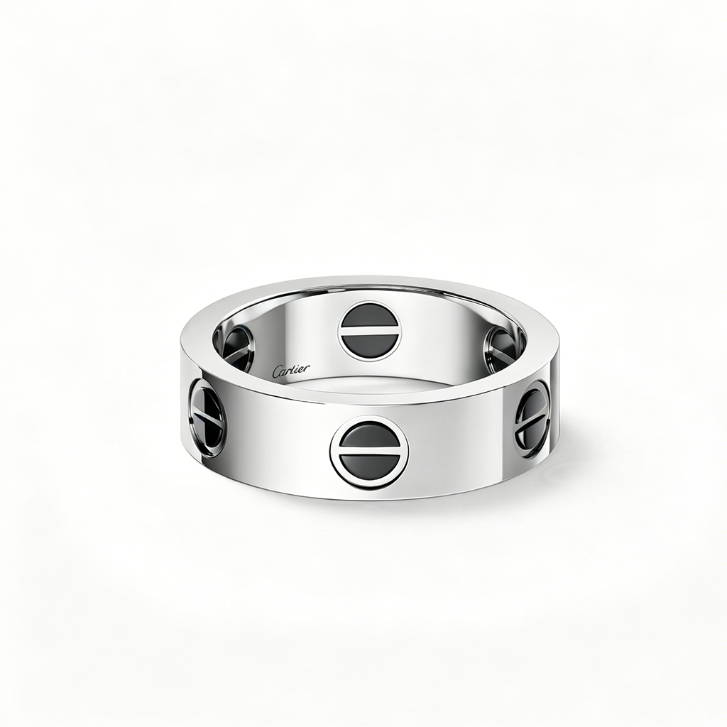 [Rosla]LOVE RING 5.5MM NO DIAMONDS  CERAMIC