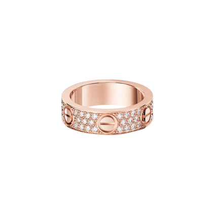 [Rosla]LOVE RING 5.5MM DIAMONDS PAVED