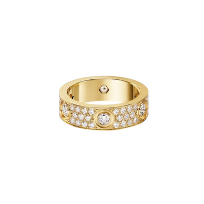 [Rosla]LOVE 5.5MM FULL-PAVE 6-DIAMOND RING