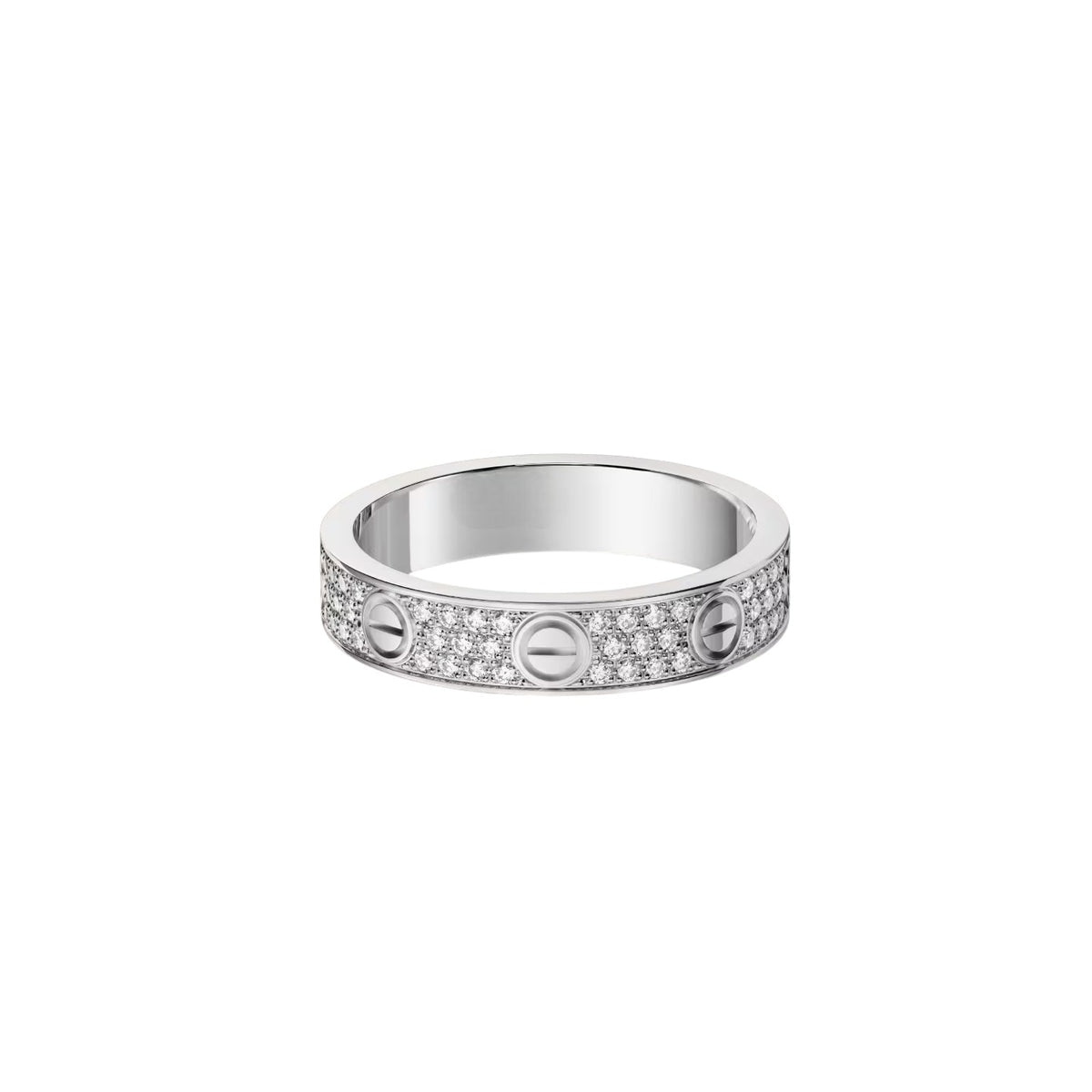 [Rosla]LOVE RING 4.0MM DIAMOND PAVED