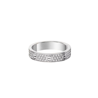 [Rosla]LOVE RING 4.0MM DIAMOND PAVED