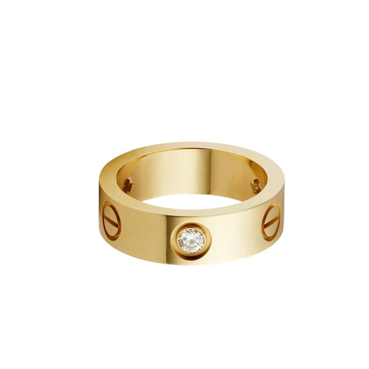 [Rosla]LOVE 5.5MM 3 DIAMOND RING